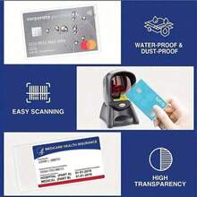 Transparent PVC Waterproof Card Holder, Protective Sleeve For Medical/Credit Cards, Business/Social Security Cards - Clear Vinyl Plastic Sleeve For Insurance, Social Security, Metro, Driver's License Or Credit Cards, Scratch-Resistant Clear PVC ID, Social Security, Student ID, Transit, And Medical Card Protector - Clear - View 8