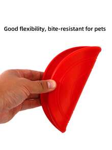 1 pieza Juguete para mascotas, Juguete de entrenamiento para perros, Material de silicona flexible, Juguete interactivo para mascotas - Rojo - Ver 4
