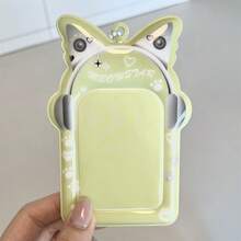 Heart Earphone Cat Ear PVC Card Holder 3 Inch Photocard Kpop Idol Card Storage Display Student Campus ID Bag Charm Pendant - Color - View 12
