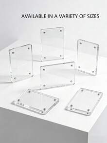 Bộ 3/6 kẹp ảnh acrylic trong suốt, khung ảnh nam châm dán tủ lạnh, thiết kế bo tròn nhiều kích cỡ để trưng bày ảnh tức thì, nam châm tủ lạnh tự làm, giá đỡ ảnh gia đình, album ảnh thú cưng, khung ảnh nam châm treo tường, nam châm tủ lạnh acrylic, ống đựng ảnh nam châm, trưng bày nhà bếp, trang trí tủ lạnh, thiết kế tối giản, trưng bày hiện đại, nam châm chất lượng cao, cấu trúc chắc chắn, quà tặng cho người mua sắm, trang trí nhà cửa. - Thiết kế góc bo tròn - Xem 1