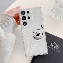 1pc Shockproof Phone Case, Compatible With Note 15/14/13/11 Pro, 17 Pro Max/16 Pro Max/16 Pro/14 Pro Max/14 Pro/13 Pro Max/16, Galaxy S21 5G/S26 Ultra/S22/S22 Ultra/S23/S23 Ultra/S24/S24 Ultra 5G, A14/A33 5G/A53 5G/A54 5G/A52/A52s 5G/A15 5G/A13 4G/A22 4G/A22 5G/A34/A23 5G/S25/S25 Ultra, Supports Wireless Charging, 1pc Electroplated Magnetic Stand Shockproof Phone Case - Clear - View 2