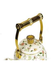 1pc Vintage Enamel Drip Coffee Pot, Household Teapot, Cold Water Pot, Oil Pot, Tea Pot, Milk Tea Pot, Household Manual Drip Coffee Pot, Enamel Water Pot, Heat-Resistant Tea Enamel Pot, Enamel Coffee Pot, Thick Enamel Oil Pot, Retro Restaurant Tea And Water Pot, Milk Tea Pot, Multi-Capacity Teapot 1.5L - Multicolor Teapot - View 4