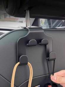 1pc/2pcs Universal Auto Seat Headrest Hook Storage Hanger Car Vehicle Back Seat Organizer Holder Car Mobile Phone Holder Car Interior Accessories - A - View 6