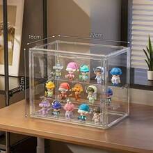 Blind Box Display Rack, Transparent Dust-Proof Action Figure Storage Box, Doll Model Display Cabinet, Jewelry Display Case, Cosmetic Display Shelf - Clear - View 7