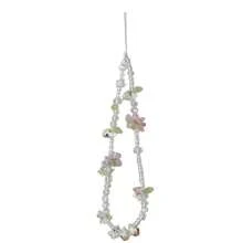 1pc Lotus Crystal Transparent Lanyard, Suitable For Mobile Phone, CCD Camera, Keychain, Bag Chain, Niche Style - Multicolor - View 7