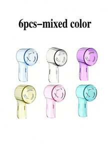 1/3/6/12个装电动牙刷头保护套，便携式牙刷头收纳盒，兼容IO牙刷头，旅行牙刷收纳盒，透气防尘牙刷套，牙刷盒，适合居家日常、户外旅行、商务出行、露营、返校季、夏季旅行等场合，浴室用品，家居用品，个人护理收纳，旅行必备 - 彩色 - 查看 9