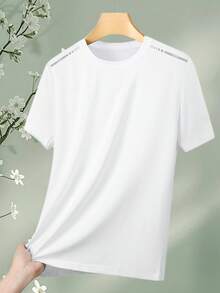 女士速干运动T恤，适合锻炼、户外、健身、跑步、旅行，舒适修身。 - 白色 - 查看 2