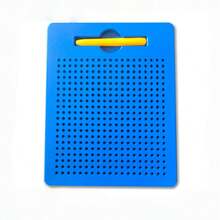 1 pieza Pincel magnético con bola rodante, fácil de dibujar líneas en la pizarra, limpiar para cambiar patrones, reutilizable, pizarra magnética portátil con bolas de acero suave, escritura digital, regalo de cumpleaños/festividad, obsequio - Multicolor - Ver 12