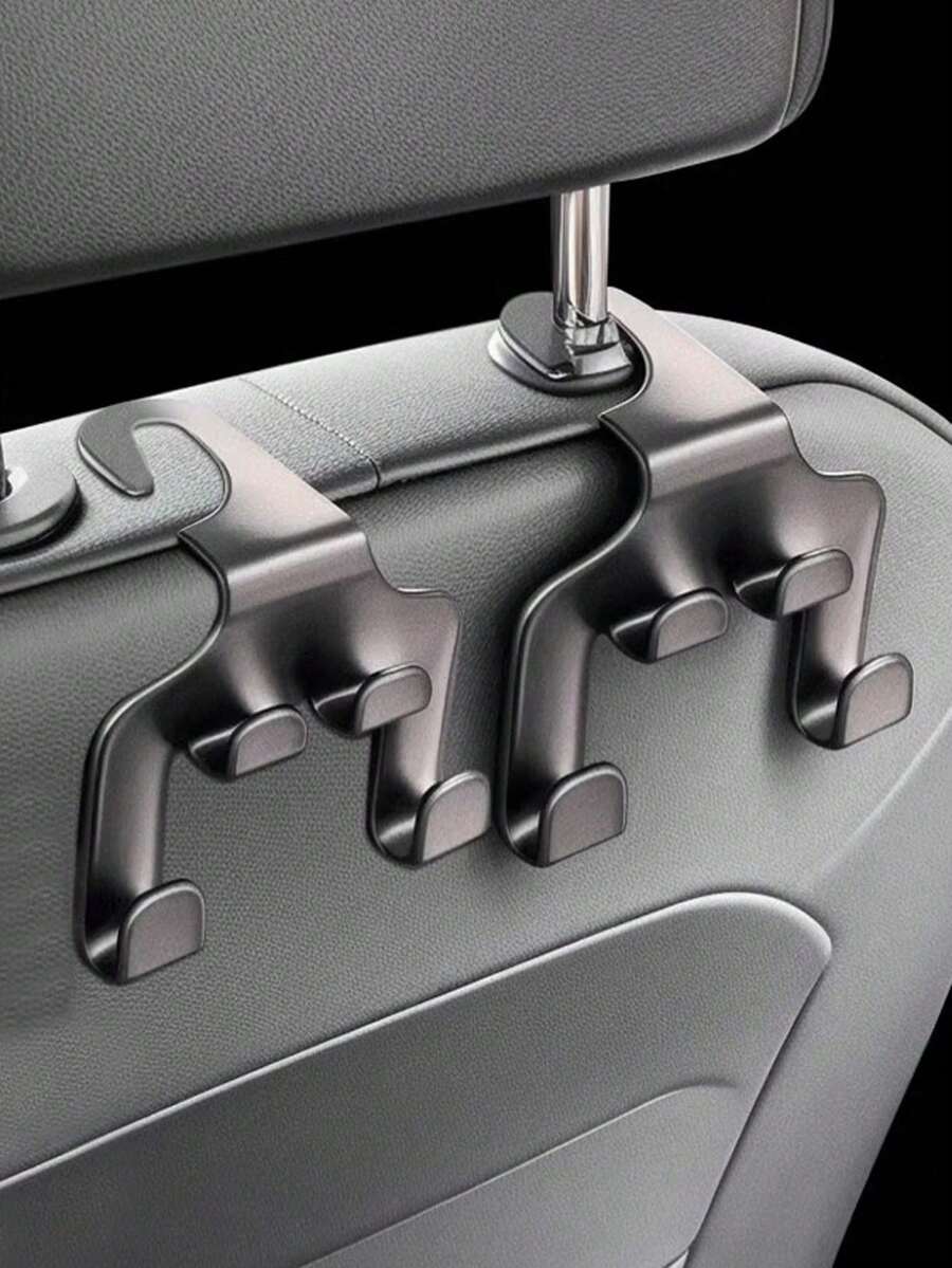1pc/2pcs Universal Auto Seat Headrest Hook Storage Hanger Car Vehicle Back Seat Organizer Holder Car Mobile Phone Holder Car Interior Accessories