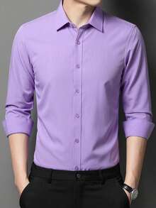 Men Shirts - Lila Púrpura - Ver 1
