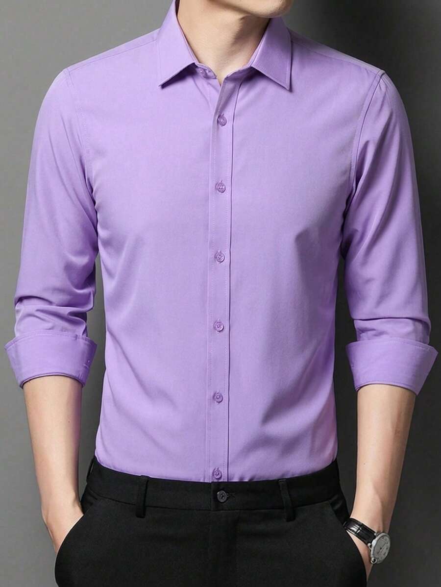 Men Shirts - Lila Púrpura - Ver 1