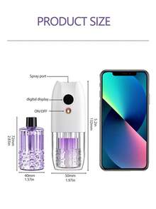Diffuser Minyak Esensial Otomatis Cerdas untuk Rumah, Mesin Aromaterapi Semprotan Berwaktu untuk Hotel, Mesin Aromaterapi Senyap untuk Kamar Tidur, Pembersih Udara Elektrik Penghilang Bau Kamar Mandi, Dapat Diisi Ulang dengan Lampu Suasana Berwarna. - multi-rasa - View 6