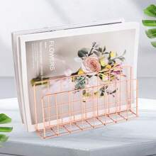 Kệ đựng tạp chí/hồ sơ kim loại 3 ngăn đứng, khay đựng tài liệu để bàn, khay đựng thư, dụng cụ lưu trữ bàn làm việc văn phòng, giá lưới kim loại nhỏ gọn chắc chắn bền bỉ tiết kiệm không gian cho tài liệu, thư từ, giấy tờ, quà tặng ngày lễ cho không gian làm việc tại nhà - Xem 7