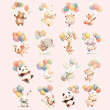 1 Set, Small Animal Party Theme Stickers, Scrapbooking & Planner DIY Stickers - A - View 1