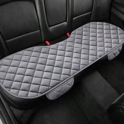 وسادة مقعد السيارة ذات نمط معين، مستطيلة طويلة للجزء الخلفي، من مواد فاخرة ناعمة، مريحة ودافئة، سهلة التركيب، مناسبة لجميع الفصول وطرازات السيارات المختلفة