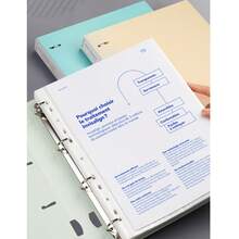 A4 4孔D型环活页夹，办公文件整理器 - 單件 - 查看 6