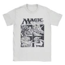 2026 Hipster Games Gathering MTG T Shirt For Men Round Neck Pure T Shirts Short Sleeve Tee Shirt Plus Size Clothing (4) - 白色 - 查看 1