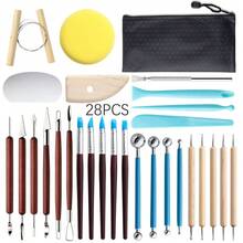 28pcs Ceramic Art Tools Set, Clay, Polymer Sculpting Rods - Pottery Tools 28-piece Set - View 1