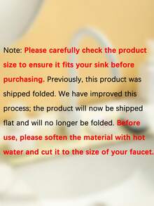 1pc Silicone Faucet Splash Guard, Anti-Splash, Trimmable Narrow Edge, 5° Incline Angle, Easy Clean Foldable Edge, Drainage Design, Suitable For Bathroom Sink, Kitchen Sink, Dish Rack, Kitchen Dish Rack, Coaster, Sponge Holder, Kitchen Accessories, Kitchen Sink Accessories - Multicolor - View 5