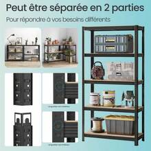 Floor Shelves - Black - View 2