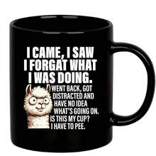 11oz "I Came, I Saw, I Forgot What I Was Doing" Ceramic Mug, Gift For Elderly, Mom, Dad, Grandparents, 70th, 80th, 90th Birthday, White - Black - View 8