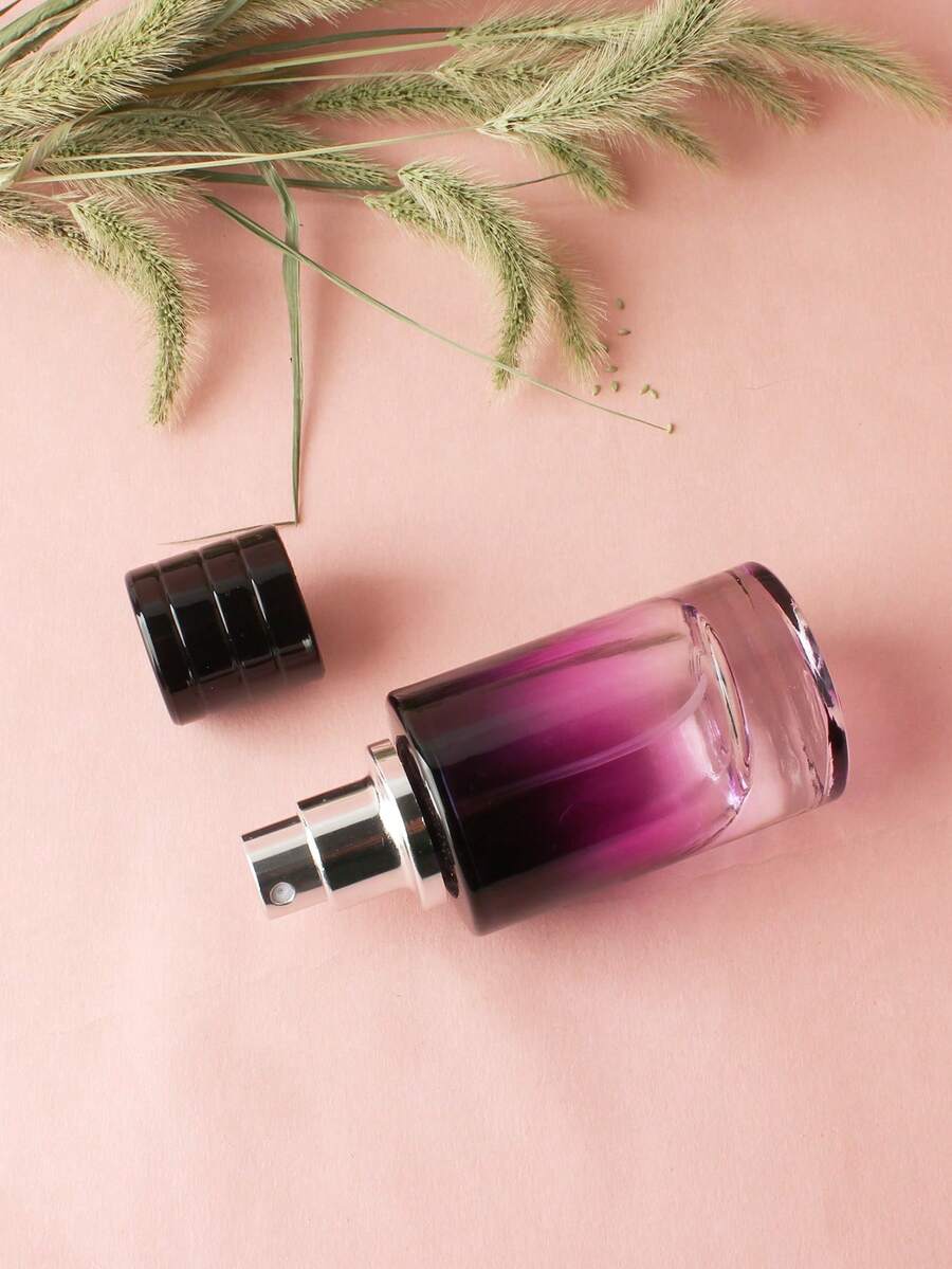 1pc 30ml Gradient Purple Refillable Cylinder Shaped Toner/Perfume Spray Bottle, Empty Cosmetic Container For Travel, Reusable Pump Spray - View 1