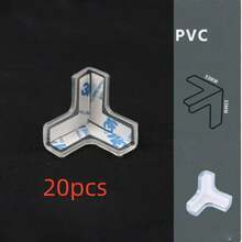 10/20 pièces Protège-coins en silicone pour meubles, design transparent et doux pour protéger les coins et les bords des meubles contre les dommages - C-Transparent - Voir 12