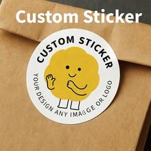 Customized Round Stickers And Labels, Personalized Logo Stickers - Can Print Your Logo/Pattern, Suitable For Branding, Gifts, Business, Weddings And Personalized Packaging Labels - Round Stickers - View 1