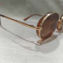 Retro Round  2026 Unisex – Vintage Gold Metal Frame With  Lenses, Fashion Style - Marrón - Ver 8