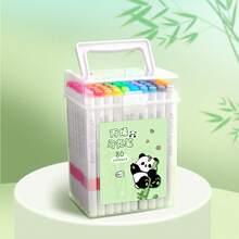 1 caja de marcadores de pintura acrílica, (12/24/36/48/60/80/100/120 colores), adecuados para pintura DIY, marcadores acrílicos de secado rápido, excelentes para grafiti y arte escolar, se envía la versión antigua/nueva al azar - Unitalla - Ver 11