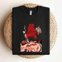 Camiseta de mujer con estampado "200 HERIDAS DE PUÑAL - Al bisturí" Camiseta de hombre negra talla S-5XL - Negro - Ver 3