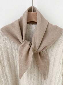 1pc Pure Wool Triangular Scarf, Versatile Use, Excellent Warmth, Suitable For Winter Wear, Can Be Used As Headwear Or A Fashionable Multifunctional Gift - Multicolor - View 18