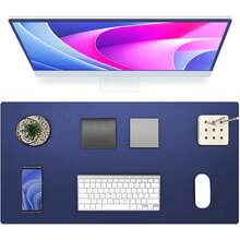 Large Size PU Leather Desk Pad, Office Desk Mat, Anti-Slip Mouse Pad, Waterproof Writing Board, Suitable For Office And Home - A - View 38