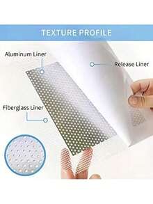 1/5片装石膏板修补铝合金补片，玻璃纤维网覆盖镀锌板，石膏板孔洞填充金属补片，带自粘网状延伸片 - 方形 - 查看 10