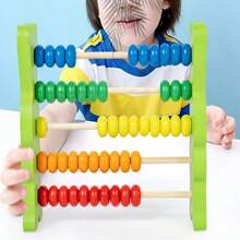 1个创意卡通恐龙数学计数框，算盘加减法学生教育工具 - 彩色 - 查看 3