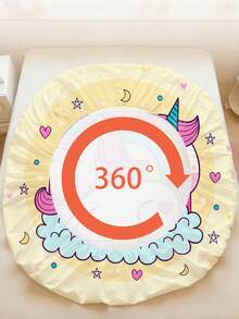 2/3件套可爱独角兽云朵床笠套装，儿童适用 - 低过敏性防滑可爱床垫保护套，彩虹主题柔软床上用品（单人/双人尺寸），适合儿童、青少年、成人、男孩和女孩，卧室适用 - 彩色 - 查看 7