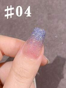 Mec 12ml 日本梦幻钻石闪粉凝胶指甲油，12 色春夏限量透明凝胶，精致全息闪光粉色、蓝色、金色、银色，UV/LED 可卸除，防脱落，沙龙品质，适合可爱、新娘和仙女美甲。 - 彩色 - 查看 7