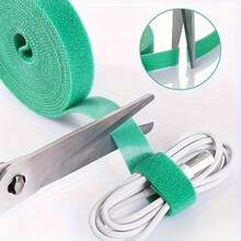 1 Roll Reusable Multi-Functional Adjustable Cable Management Strap, Data Cable Organizer And Storage Tie, Computer Wiring Clip, Desktop Wire Holder - Multicolor - View 6