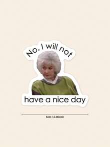 Dorothy Golden Girls Sticker Waterproof Glossy Vinyl Sticker Cute Gift Tumbler Laptop Sticker Decal Water Bottle Gift - Multicolor - View 2