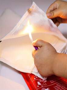 1 pieza Manta ignífuga de fibra de vidrio - Respuesta rápida, ultra resistente, salvavidas - Adecuada para emergencias en el hogar, la cocina, la escuela, la barbacoa, el automóvil y la oficina - Multicolor - Ver 9