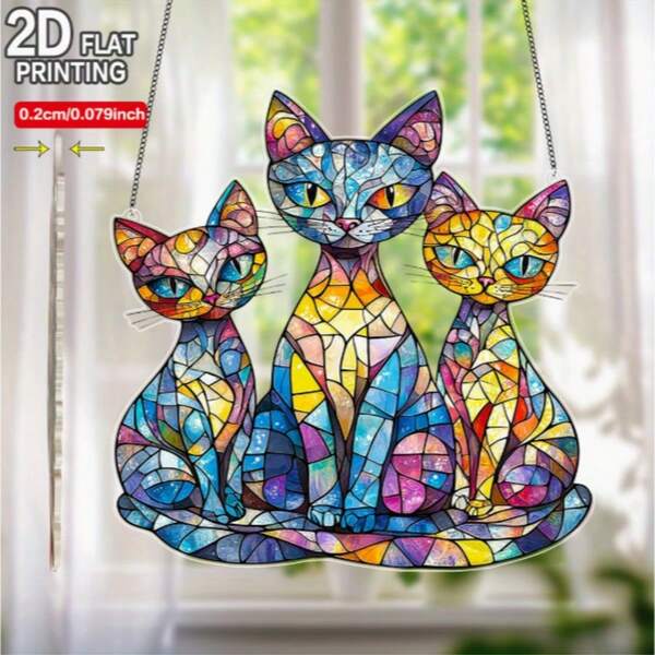 1 chiếc trang trí treo cửa sổ hình hoa hướng dương bằng acrylic kích thước 2,36" x 2,36" - Trang trí vườn hoa tươi sáng, thích hợp cho hiên nhà, phòng bí mật và tiệc tùng.