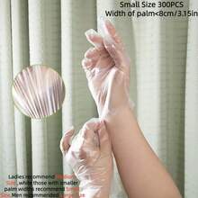 100/300pcs Disposable TPE Gloves Are Transparent, Thick, Elastic, Durable, Waterproof, Oil-Proof, Puncture-Resistant, And Have Good Sealing Performance. They Fit Your Hands Well And Are Suitable For Kitchen Cleaning, Baking, Pet Care, Grooming, And Laboratory Applications - Bagged - View 17
