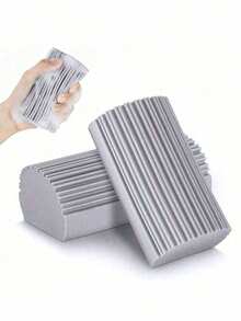 1 miếng mút vệ sinh tái sử dụng - Thích hợp để làm sạch rèm cửa, kính, chân tường, lỗ thông gió, gương, ray cửa sổ và các khe hở. - Nhiều kiểu dáng - Xem 8