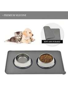 Thảm ăn cho thú cưng bằng silicon chống thấm nước và chống trượt - Giữ thức ăn và nước cho mèo hoặc chó ở đúng vị trí, thảm ăn chống trượt cho thú cưng, thảm cho chó và mèo ăn! - Xem 1