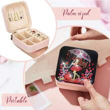 2件套钻石画套装，带拉链化妆包，卡通图案，无纺布材质，钻石马赛克化妆盒，方便实用，大容量，适合作为送给女性的礼物，节日、新年、情人节皆宜。 - 查看 4