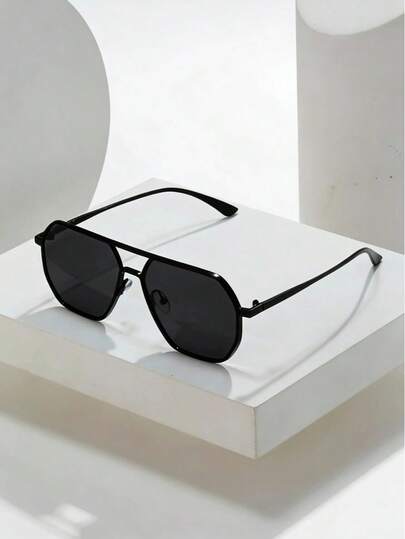 Men's Retro Large Frame Fashionable Versatile Glasses