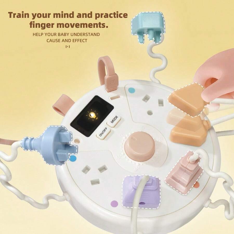 Đồ chơi giáo dục Montessori cho trẻ em, bảng bận rộn đa năng học sớm với ghép màu & hình, 6 hiệu ứng âm thanh khác nhau, bài hát, nhạc thuần, nhận biết số, rèn luyện tập trung cho bé trai & bé gái, đồ chơi ghép nhạc (không kèm 2 pin AAA)