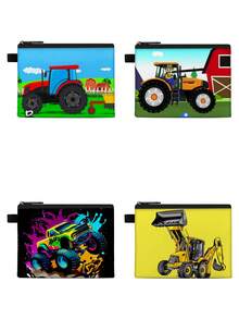 机械车零钱包 | 轻便拉链钱包收纳袋，随机印花，完美礼品之选 - 零錢包 - 查看 2