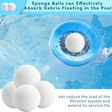 8pcs Pool Cleaning Balls - Quick Water Absorption, Highly Efficient & Reusable Sponge For SPA And Hot Tub Scrubbing, Suitable For Sand Filter System, Textured Surface Design, Essential For Swimming Pool And Spa Maintenance - Multicolor - View 6