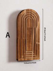 1个/2个波西米亚彩虹拱形木质花瓶墙饰，现代农舍风格木质壁挂花瓶，易于安装，四季皆宜。现代悬浮式木质艺术相框家居装饰，完美的彩虹展示墙架，馈赠亲友的理想之选——适用于玄关、走廊、浴室、客厅、餐厅和狭窄空间（不含树枝，款式随机发货）。 - 彩色 - 查看 5